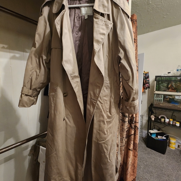 London Fog Double Breasted Men's trench coat 40 regular - Picture 2 of 16